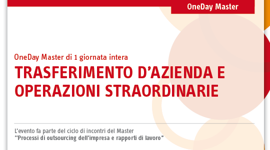 Trasferimento Dazienda E Le Operazioni Straordinarie