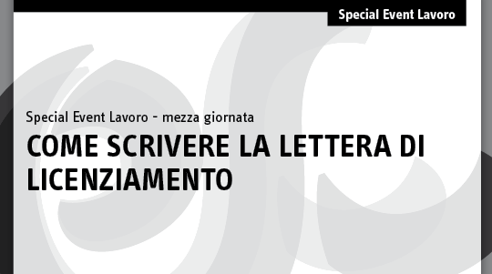 Lettera di licenziamento giustificato motivo oggettivo