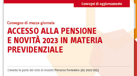 Immagine Accesso alla pensione e novità 2023 in materia previdenziale | Euroconference