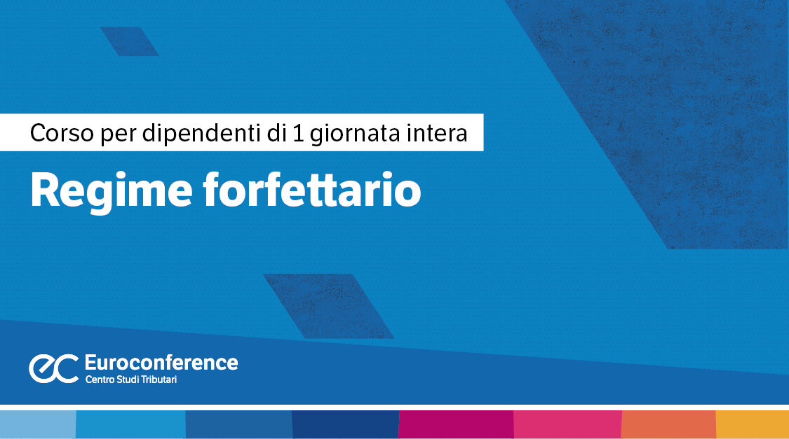 Immagine Regime forfettario | Euroconference