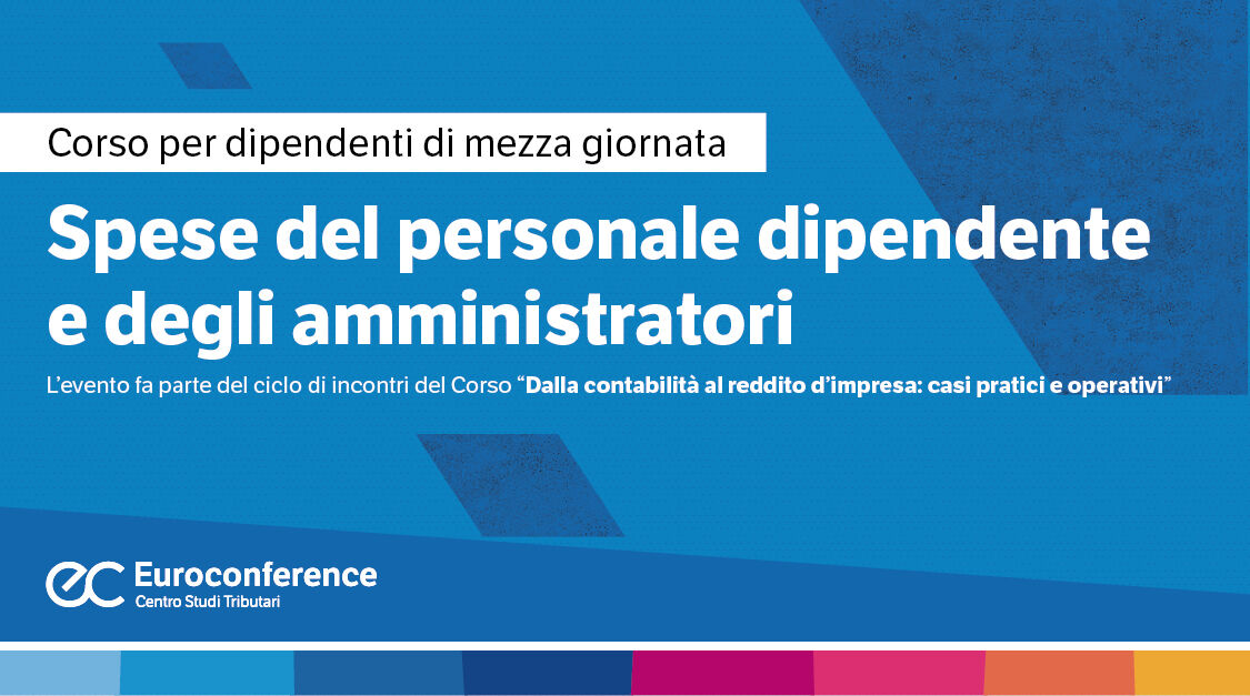 Immagine Spese del personale dipendente e degli amministratori | Euroconference