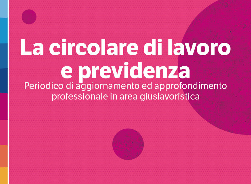 La circolare di lavoro e previdenza