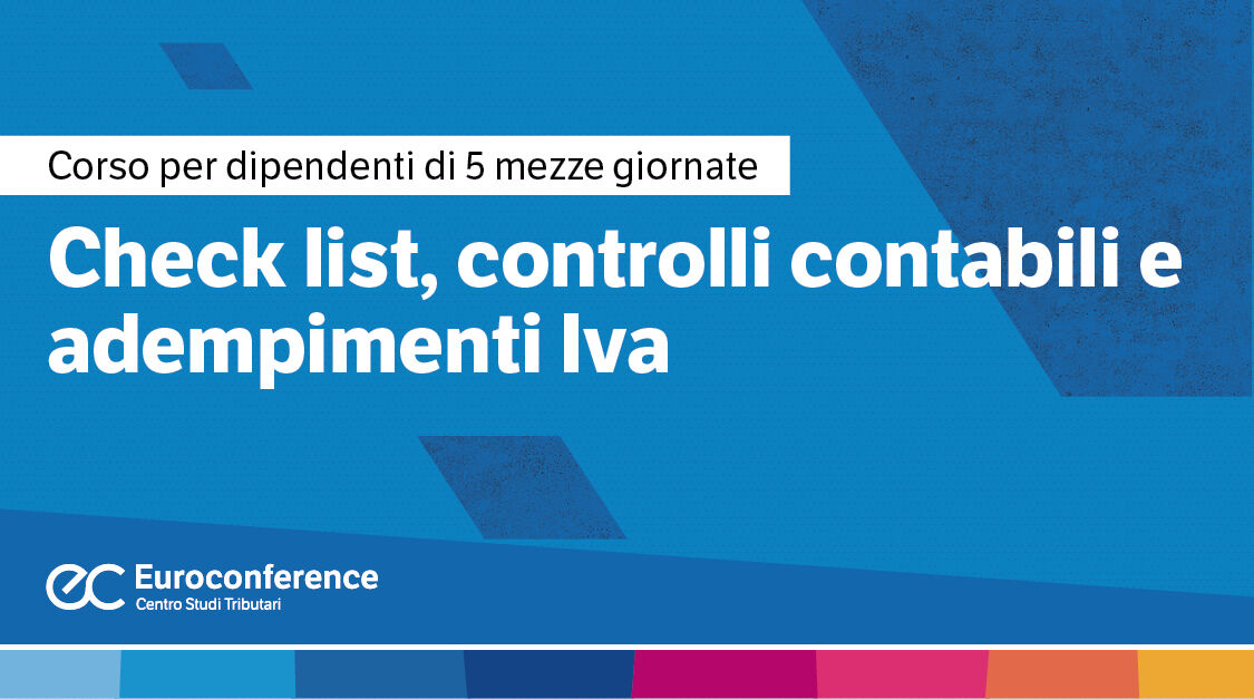 Immagine Check list, controlli contabili, adempimenti IVA | Euroconference