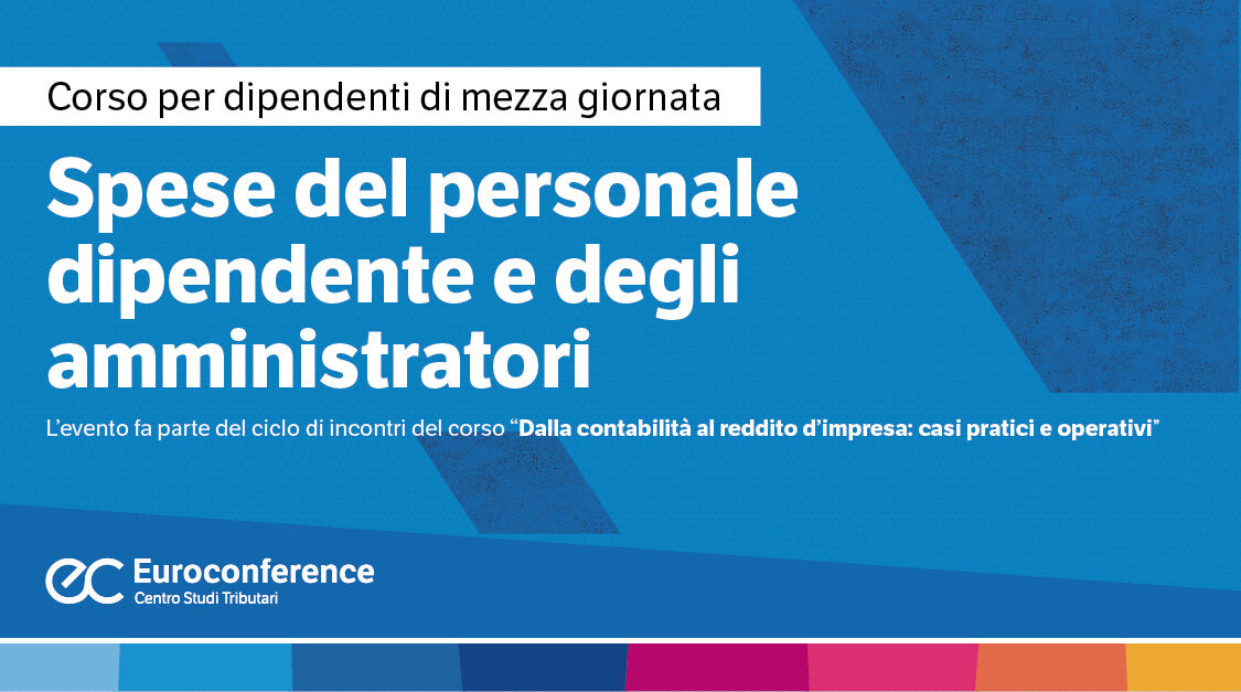 Immagine Spese del personale dipendente e degli amministratori | Euroconference