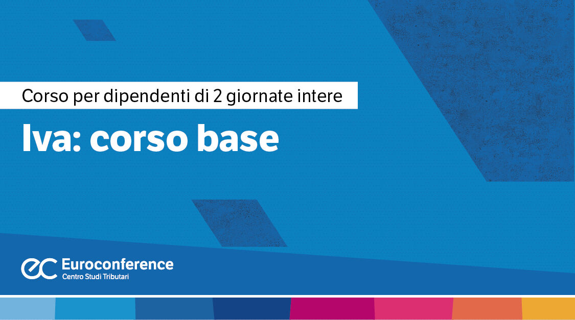 Immagine IVA: corso di formazione online base | Euroconference