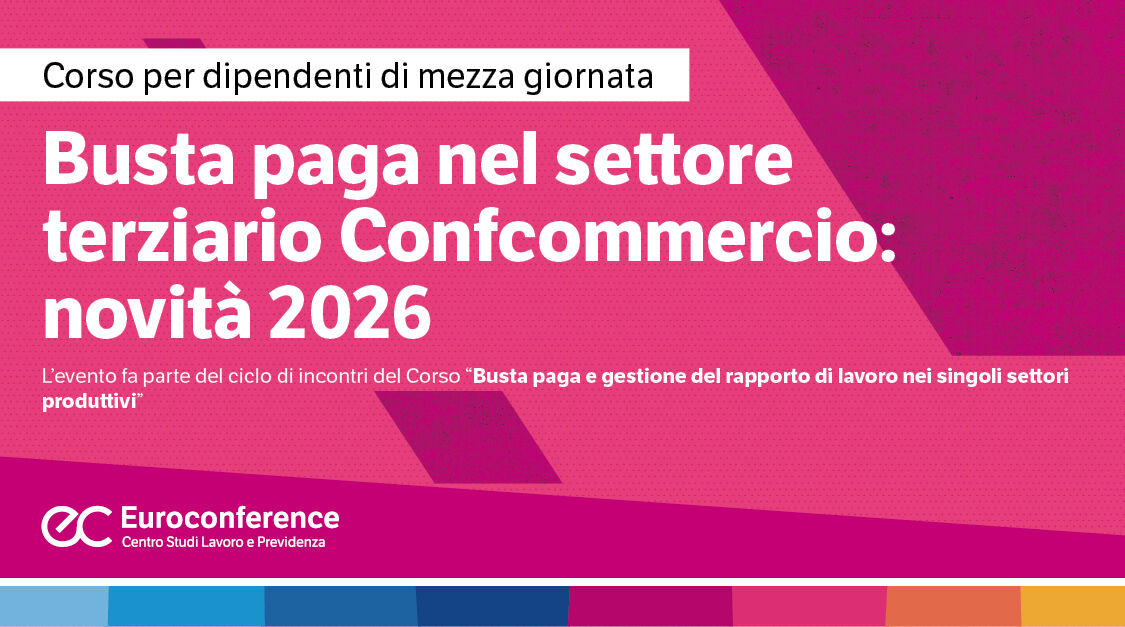 Immagine Busta paga nel settore terziario confcommercio| Euroconference | Euroconference