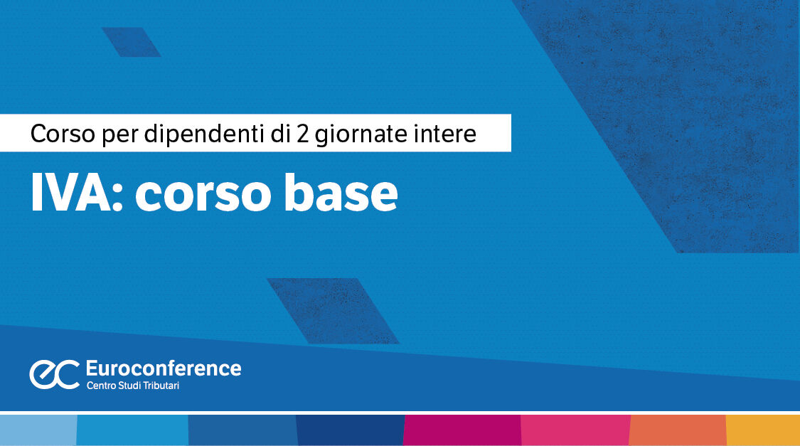 Immagine IVA: corso di formazione online base | Euroconference