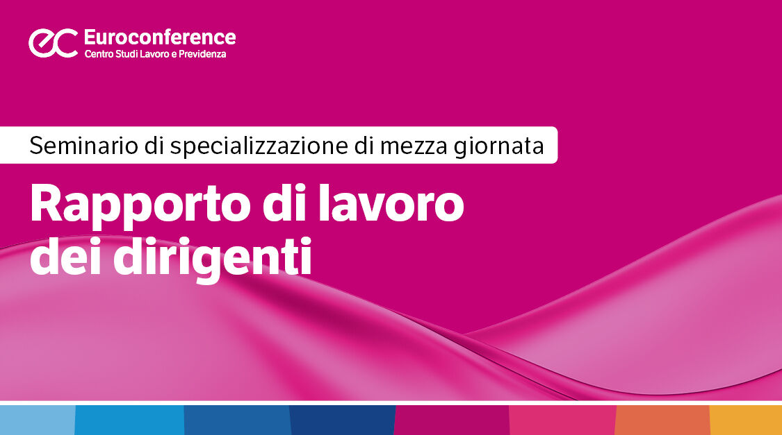 Immagine Rapporto di lavoro dei dirigenti | Euroconference