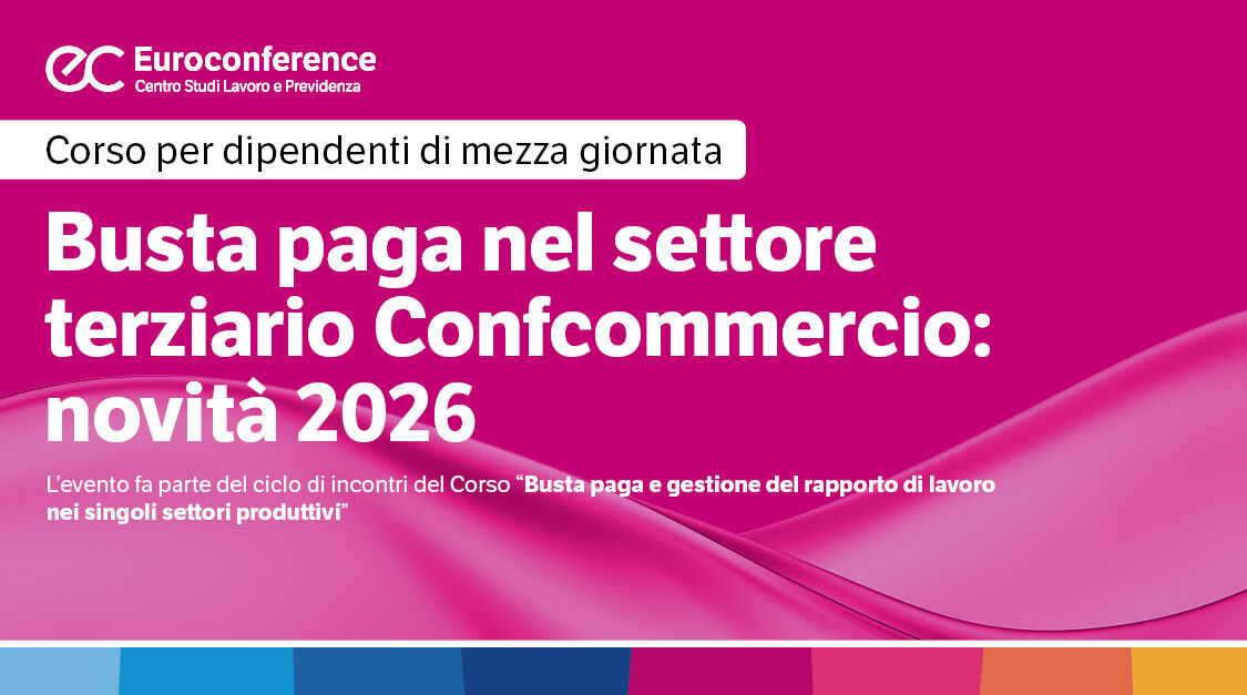 Immagine Busta paga nel settore terziario confcommercio| Euroconference | Euroconference