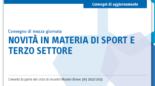 Immagine Novità in materia di sport e terzo settore | Euroconference
