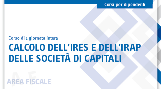 Immagine Calcolo IRES e IRAP delle società di capitali | Euroconference
