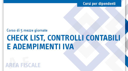 Immagine Check list, controlli contabili, adempimenti IVA | Euroconference
