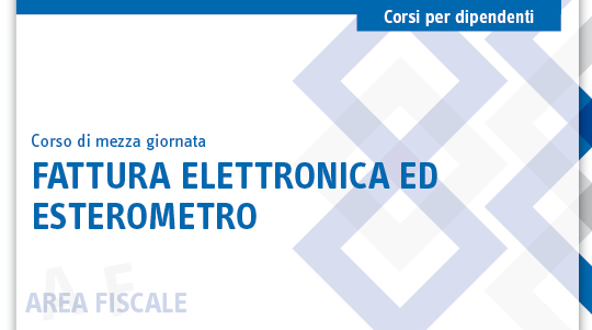 Immagine Fattura elettronica ed esterometro | Euroconference